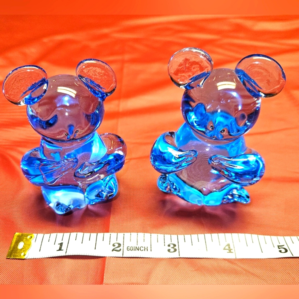 Glass Pair Koala's United States Commemorative Fine Art Gallery 90's E.U.C.